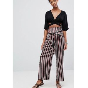 ✖️SOLD✖️ New Look Stripe Tie Front Pants
